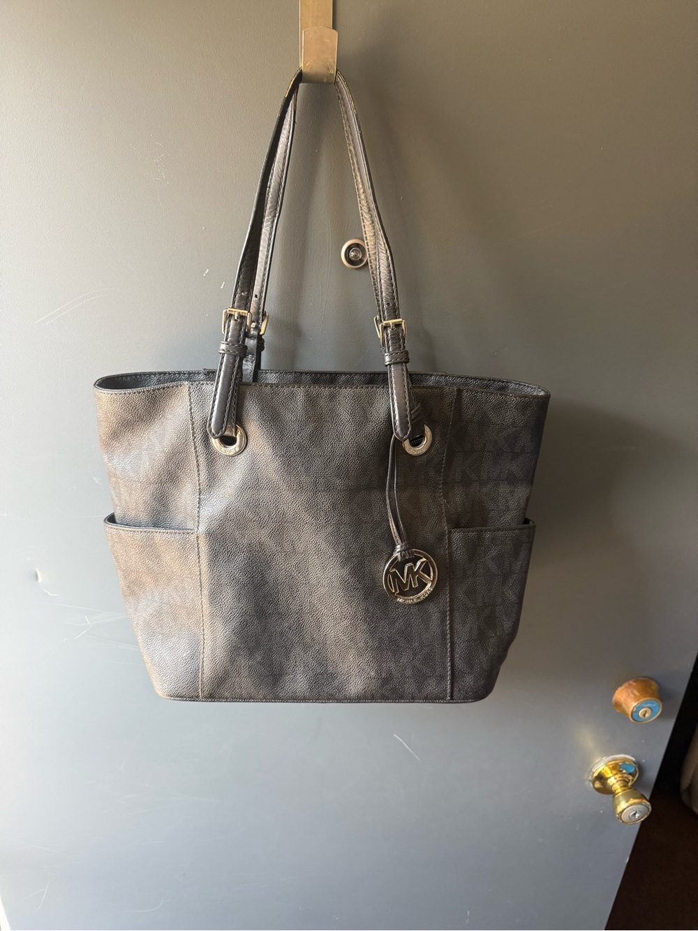 Michael Kors Black Logo Tote Bag